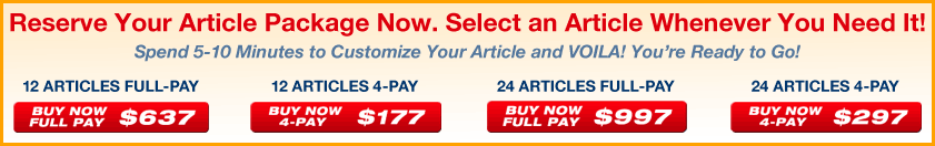Buy your article package now. Select an article whenever you need it.