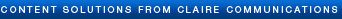 CONTENT Solutions from Claire Communications