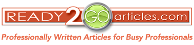 Ready2GoArticles - Professionally written articles for busy professionals